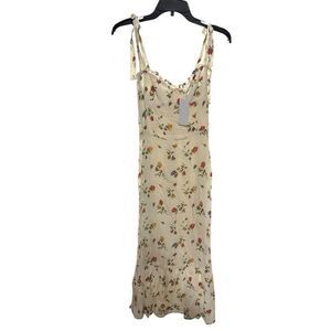 New Reformation Nikita Noemi Floral Georgette Midi Dress 2